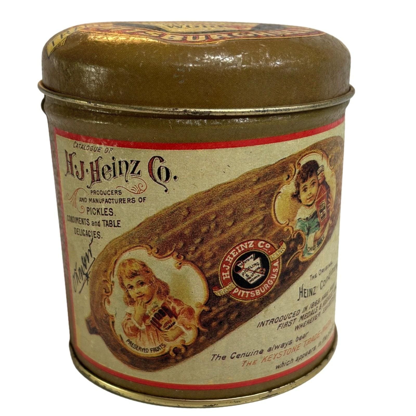 H.J. Heinz Co. Pickle Tin Collectible Condiments Advertising