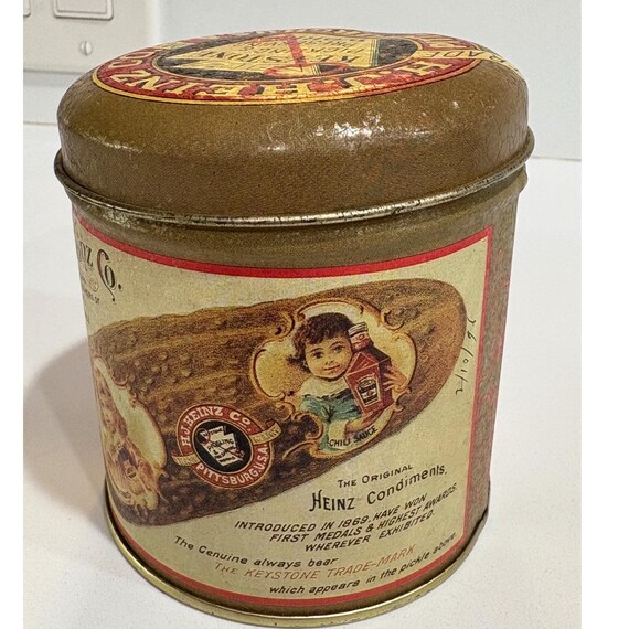 H.J. Heinz Co. Pickle Tin Collectible Condiments Advertising