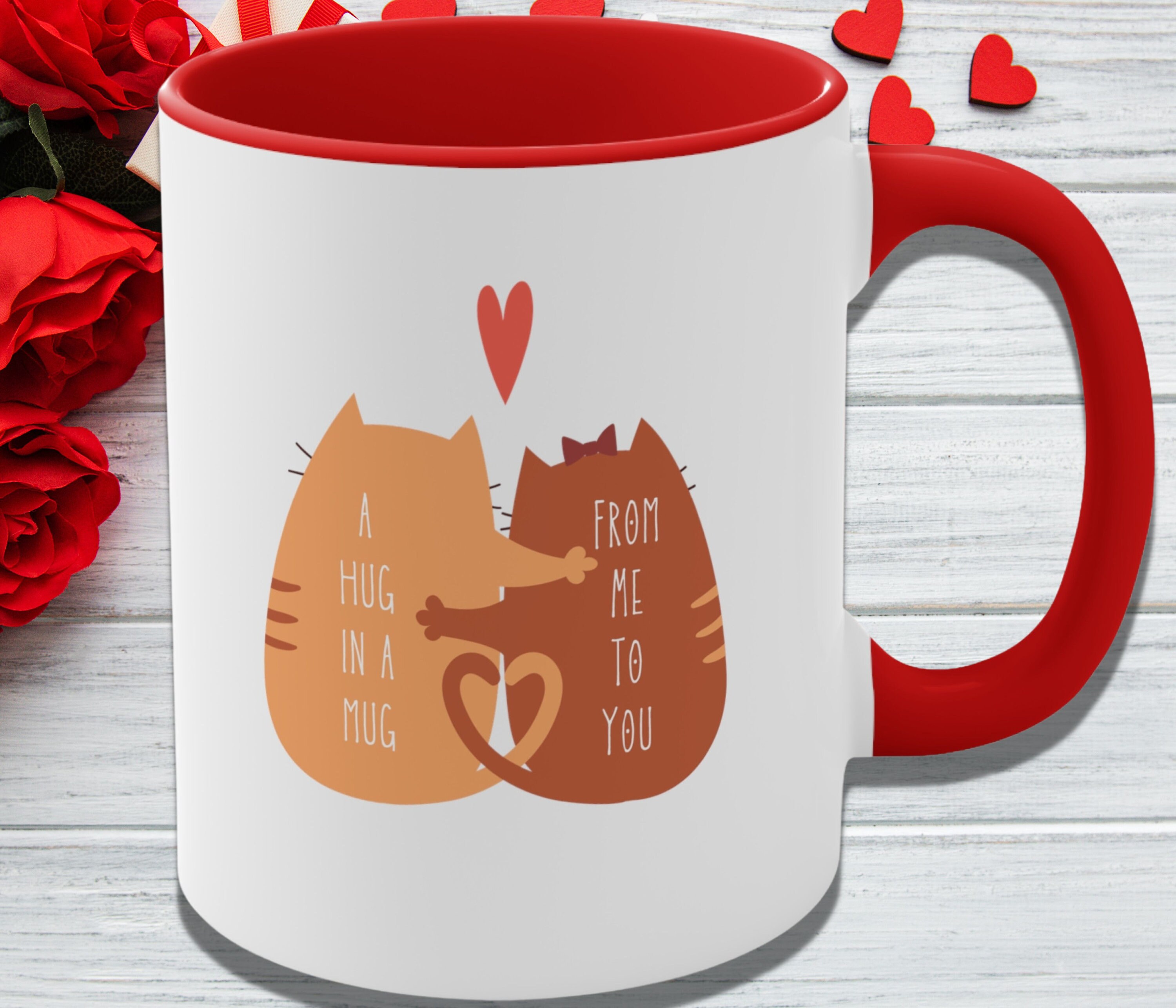 This Mug Is A Hug From Me To You Mug, Gift For Girlfriend
