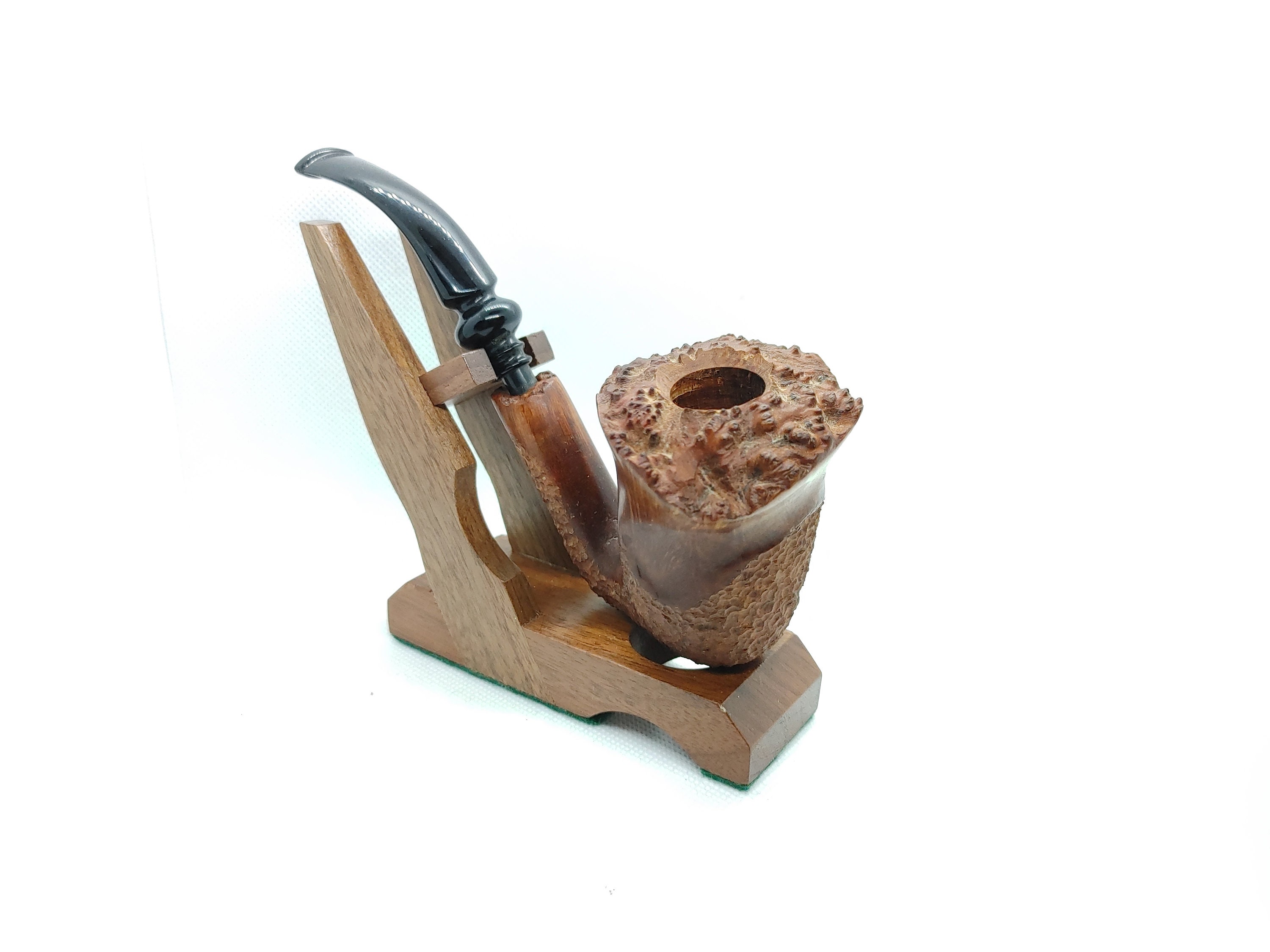 Handcarved Rose Wood Smoking Tobacco Pipe. SKU- SA300