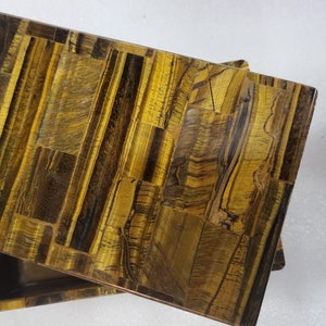 Joyero / Caja de piedras / Porta cartas del Tarot / Curación / Regalo del Día de la Madre / Hallazgo raro / Ojo de tigre / Protección