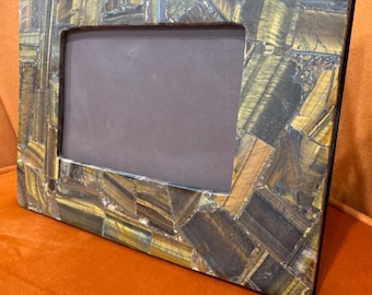 Tiger eye photo frame | Real crystal | Premium back |  Perfect gift | Graduation Gift Memories | 5star reviews| handcrafted
