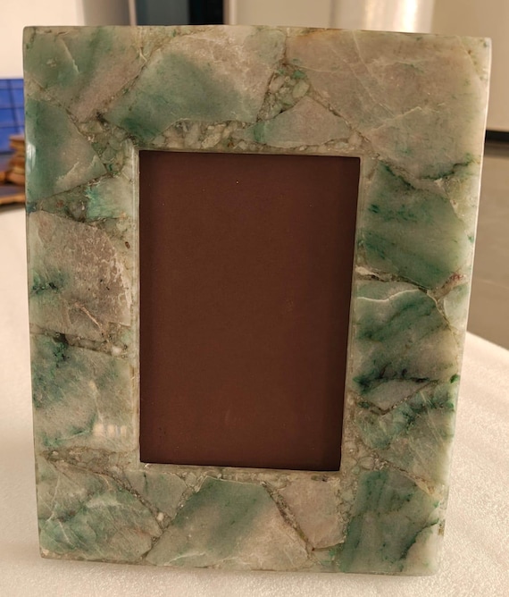 Agate Photo Frame | Real Stone, Custom Back, Various Colors (6x4