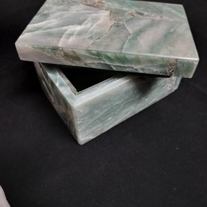 Groen| Aventurijn | Sieradendoos | Tarotkaartdoos | Vintage | Prachtig | Zeldzame vondst | Startpagina | wordt geleverd in geschenkverpakking | vintage | Geef haar een cadeau | URN
