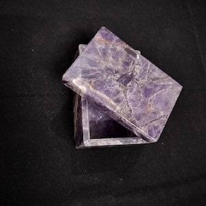 Lila | Blau | Amethyst | Schmuckschatulle wird in Geschenkbox geliefert Tarot-Karte | Jahrgang | Wunderschön | Muttertag| Start | Heilung | 5 Sterne Bewertungen