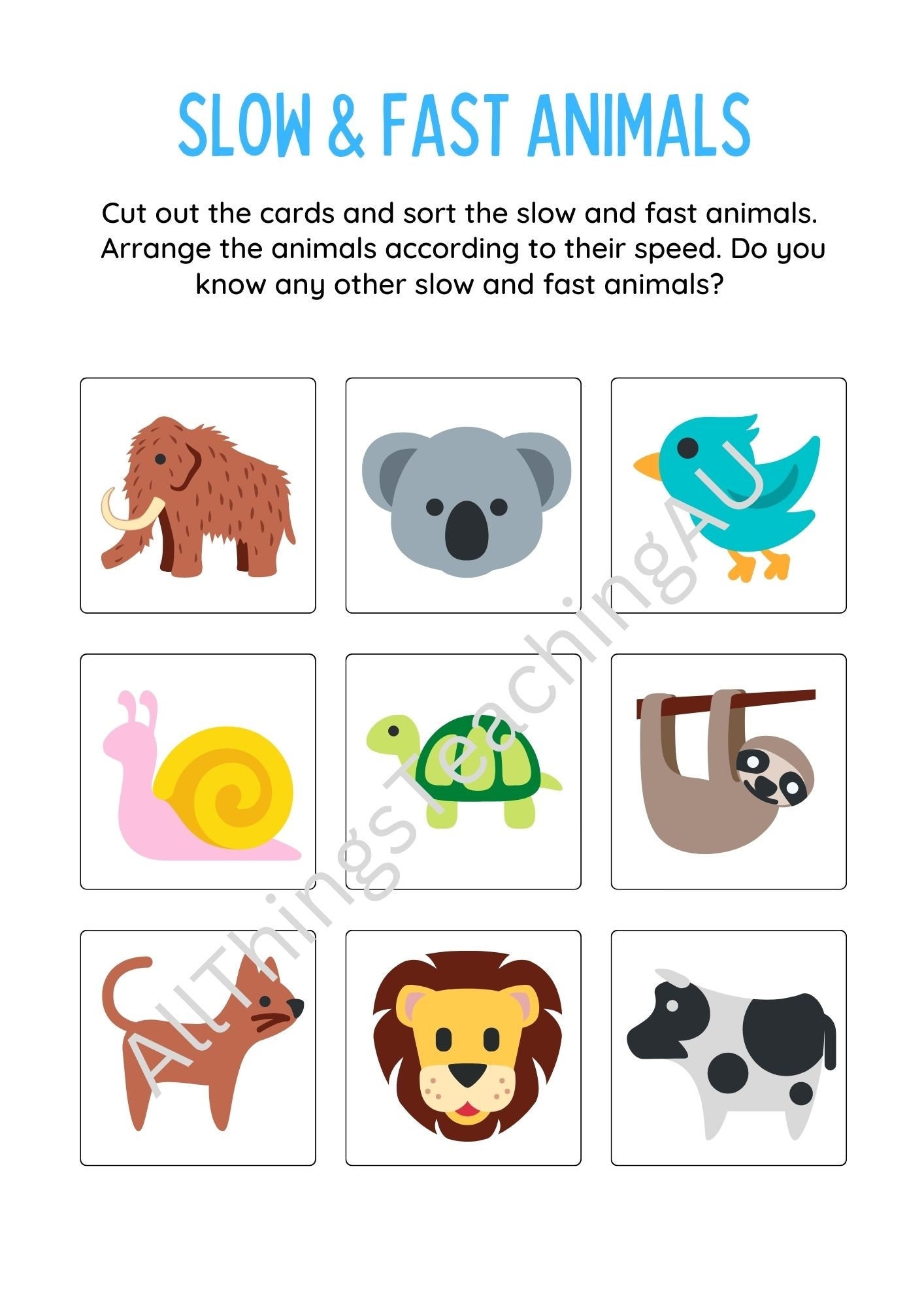 Fast And Slow Animals