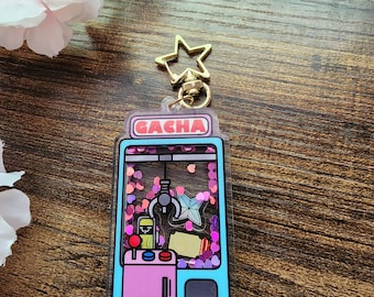 Gacha Claw Machine Akrylowa zawieszka Shaker