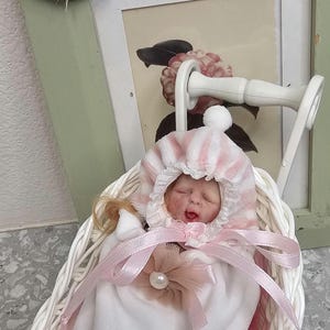 Adorable 6” Mini Silicone Baby Doll – OOAK with COA, Pacifier & Bottle