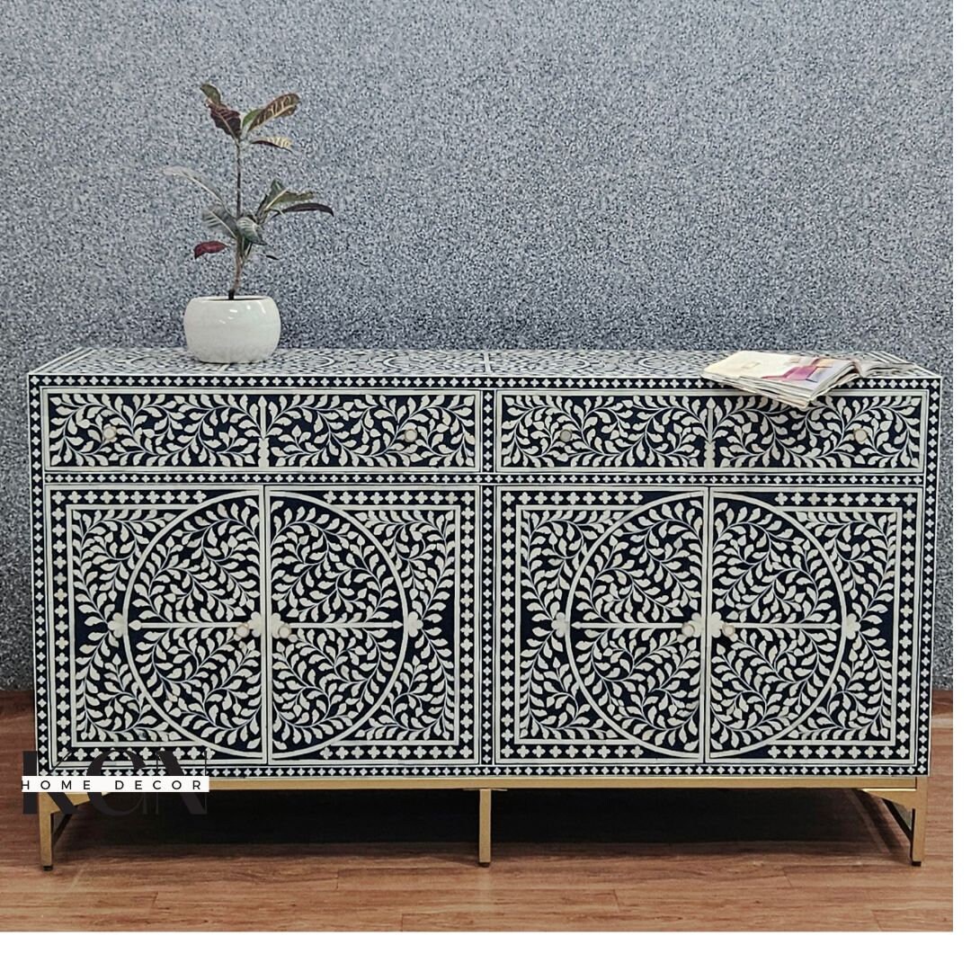 Bone Inlay Buffet , Bone Inlay Dresser , Moroccan Drawer , MOP Inlay ...