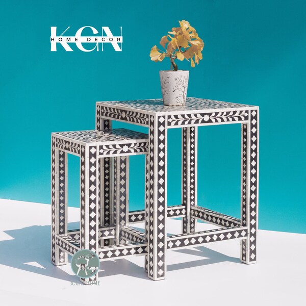 Bone Inlay Bench - Etsy