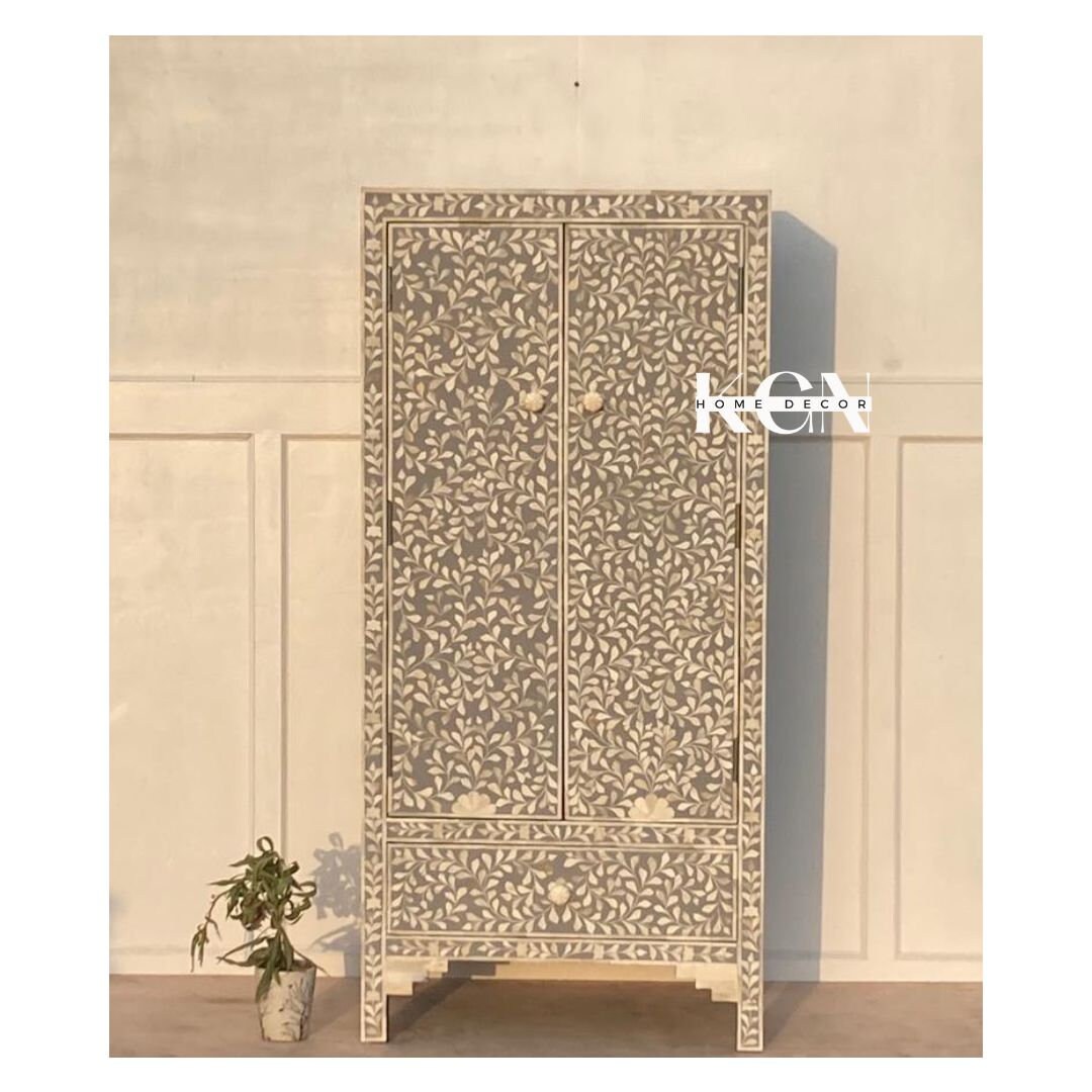 Bone Inlay Alirah Bone Inlay Armoire Bone Inlay Cupboard