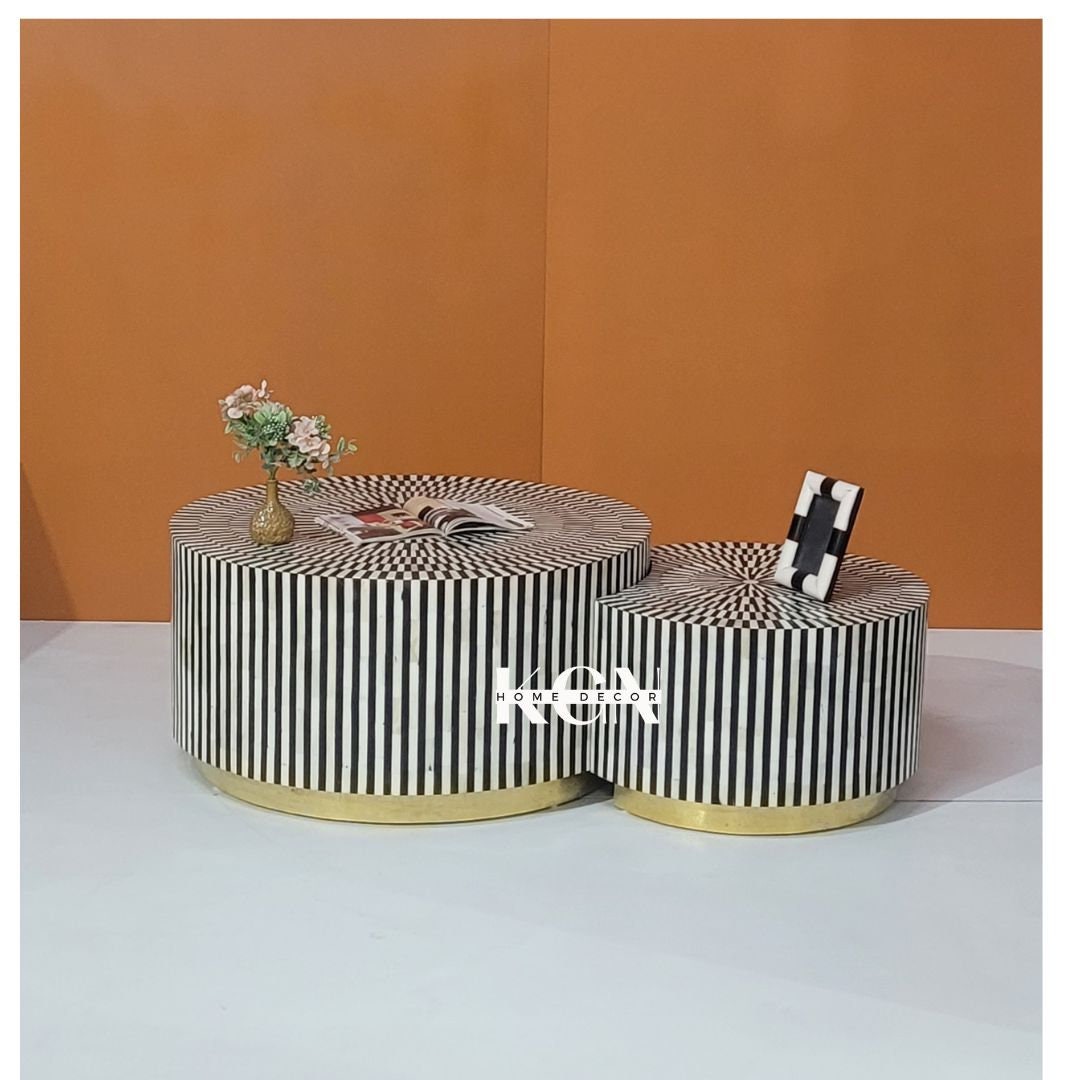 Bone Inlay Set of Coffee Table , Bone Inlay Furniture , Bone Inlay ...