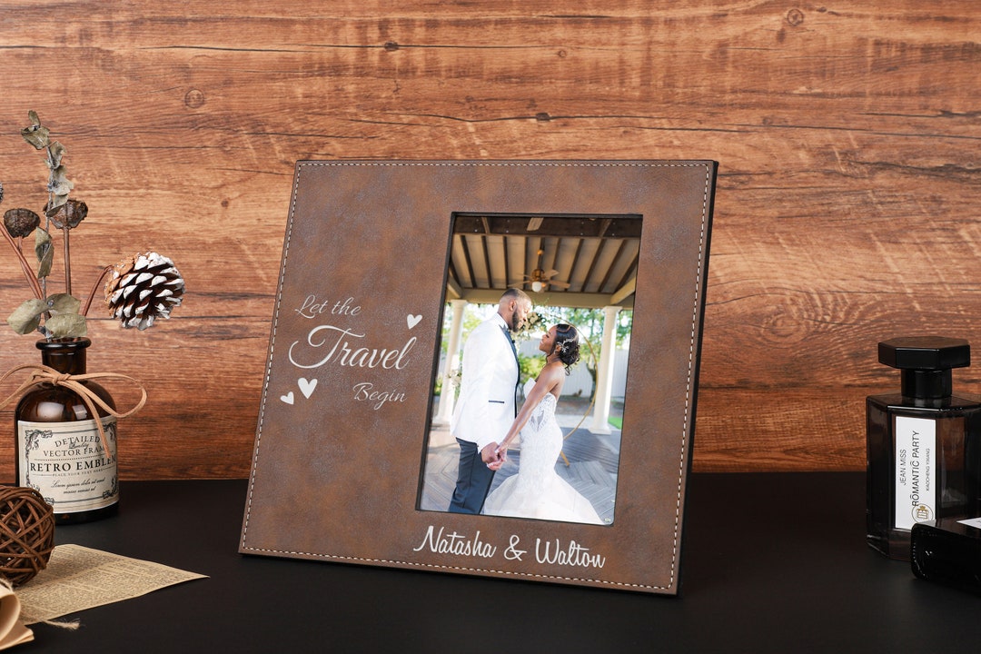 Personalized Leatherette Photo Frame Custom Picture Frame Etsy