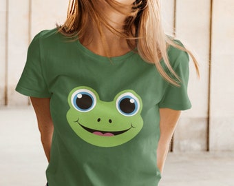 Frosch Tshirt - Verkleidung Frosch- Fasching Thema Party Shirt - Karneval Kostüm Damen - Fasching Shirt - Fasching Kostüm Damen