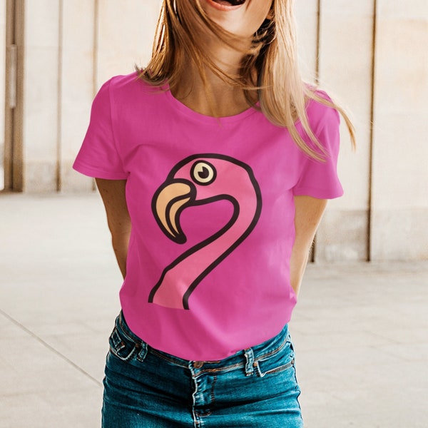 Flamingo Tshirt - Flamingo Verkleidung - Karneval Kostüm Damen - Fasching Kostüm Damen - Faschingkostüm - Karnevalkostüm - Fasching Tshirt