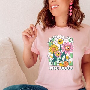Retro komische tshirt - hippie t-shirt, vintage bloem tshirt - komische tshirt - flower power shirt - kawaii shirt - jaren &#39;90 shirt - cartoon shirt