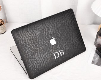 Diablo Crocodile Print Leather MacBook Case for New MacBook M2 Air 13 A2681 Pro 13 A2338 Pro 14 Pro A2442 Pro 16inch 2022 Unique Laptop Case