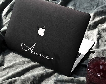 Darkness Leder MacBook Tasche für neue MacBook M2 Air 13 A2681 M2 Pro 13 A2338 Pro 14 Pro A2442 Pro 16 Zoll 2022 Einzigartige Laptop Tasche (D01)