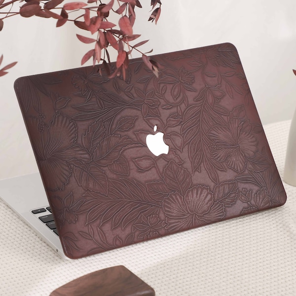 Chocolates Print Leather MacBook Case for New MacBook M2 Air 13 A2681 Pro 13 A2338 Pro 14 Pro A2442 Pro 16 inch 2022 Unique Laptop Case