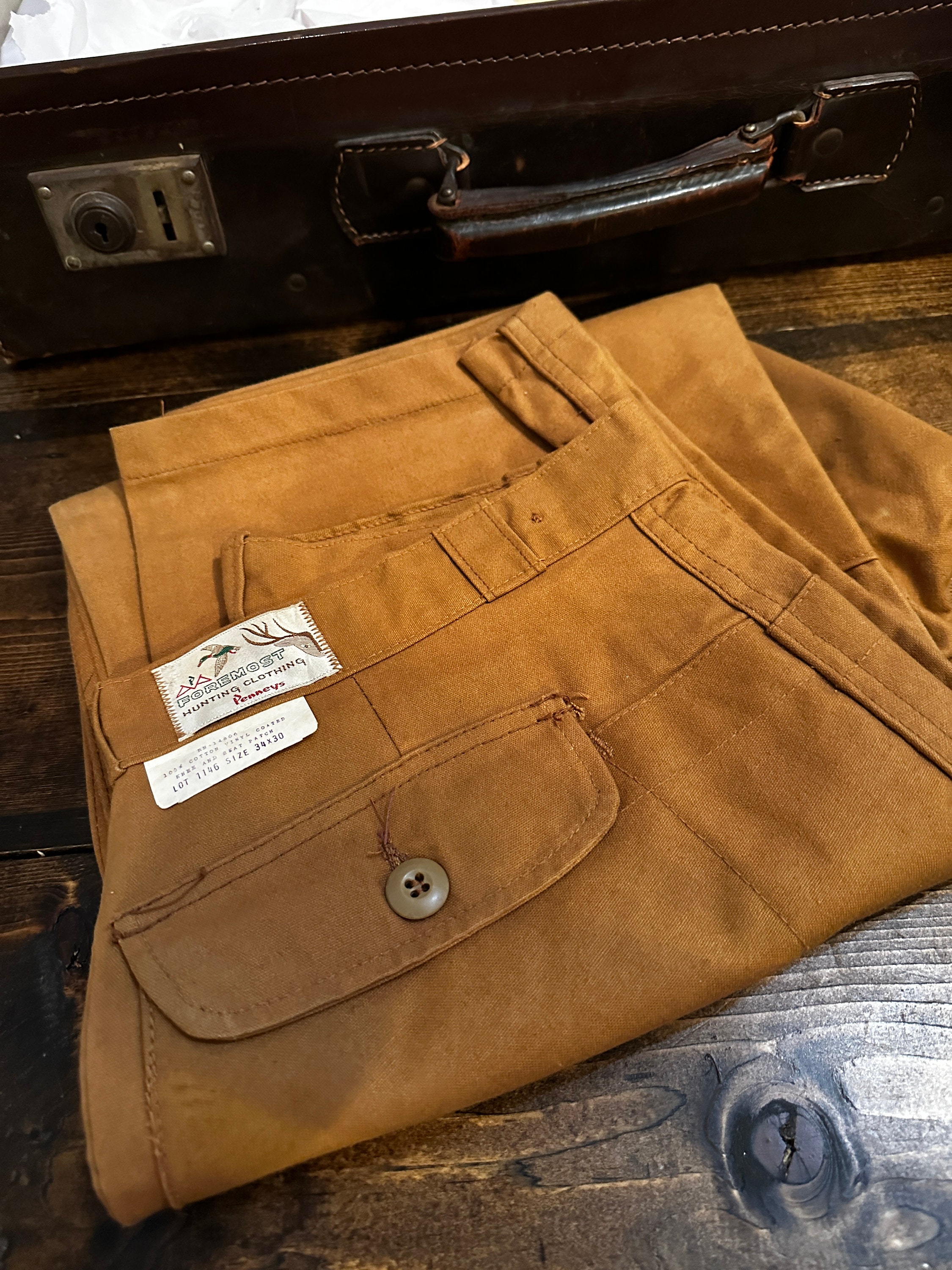 1950s Foremost JC Penney Blue Denim Capri Pants Shorts 