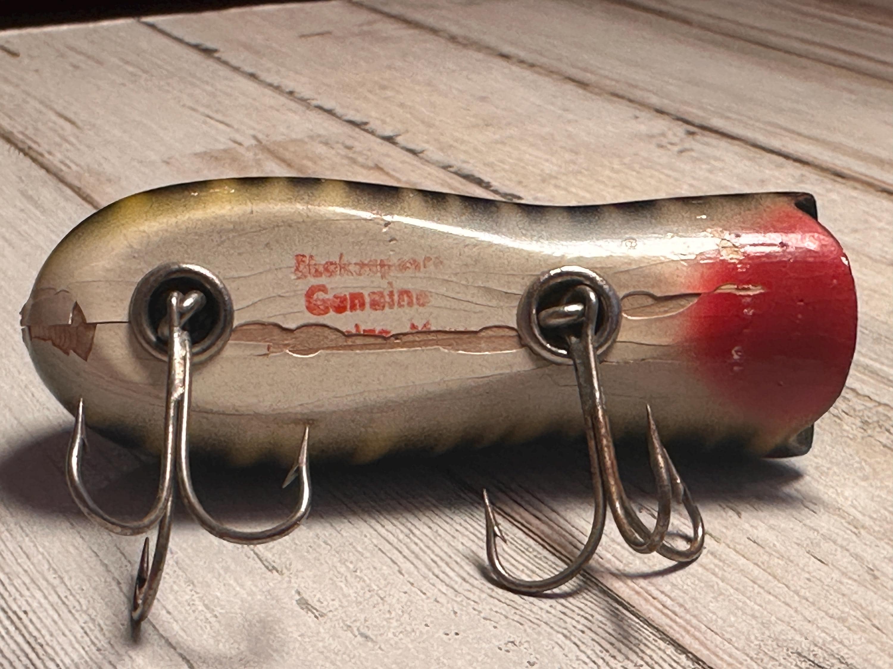 Vintage Shakespeare Wooden Lure - 1940's - Genuine Swimming