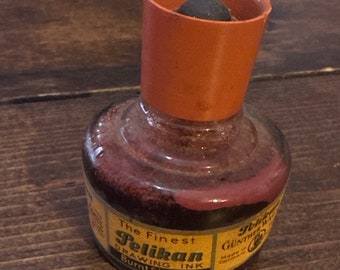 Pelikan Drawing Ink | Vintage Unopened Bottle | 1 oz | Burnt Sienna | Gunther Wagner