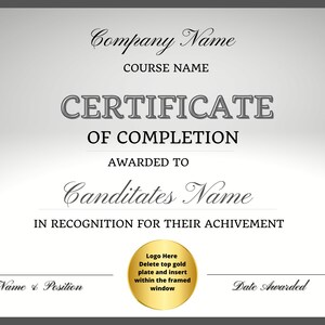 Editable Awards Certificate, Completion Certificate, Diploma Certificate, Education Sport Certificate, Course Graduation