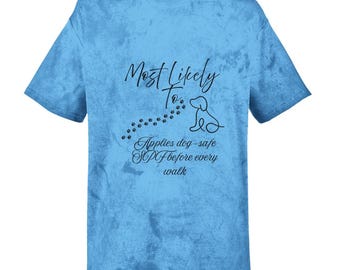 Paw Print Tie-Dye T-Shirt | Comfort Colors, Dog Lover Gift