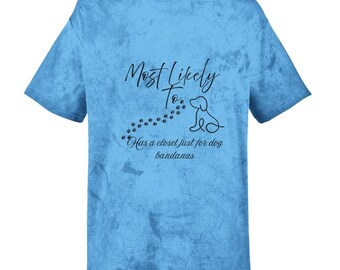 Paw Print Tie-Dye Comfort Colors T-Shirt | Dog Lover Gift