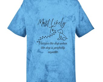 Paw Print Tie-Dye T-Shirt | Comfort Colors, Dog Lover Gift