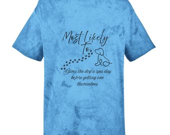 Paw Print Tie-Dye Comfort Colors T-Shirt | Dog Lover Gift