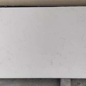 Quartz Stone - Artic White - Custom Cut - For Tabletop | Countertop | Kitchen Island Top | Vanity Top | Threshold | Backsplash