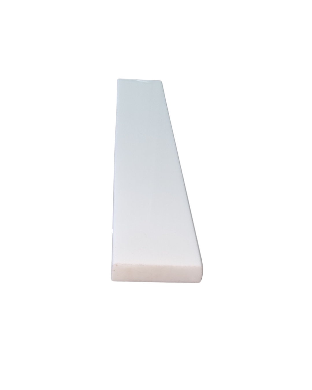 White Engineered Granite Threshold Marble Saddle Shower Curb With