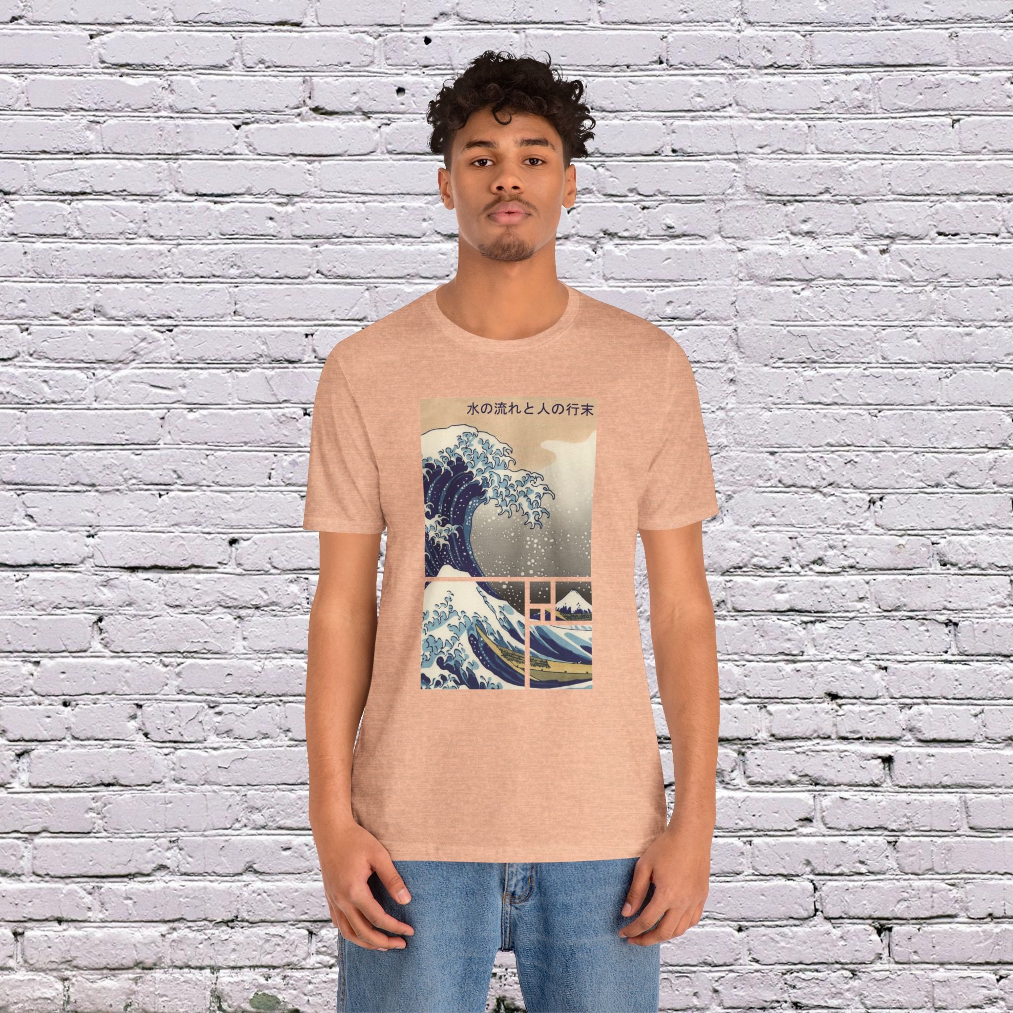 Japanese Waves T-shirt Graphic Tee Cool Unique Design Epic Japan