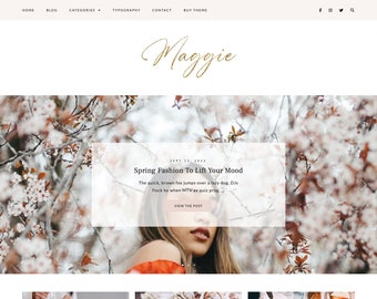 Blogger Template - Responsive Blogger Template - Blogger Template Blogspot - Blogspot Theme - Blog design - Clean Blog theme - MAGGIE