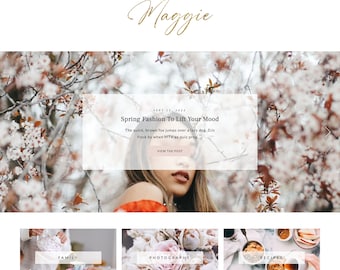 Blogger Template - Responsive Blogger Template - Blogger Template Blogspot - Blogspot Theme - Blog design - Clean Blog theme - MAGGIE