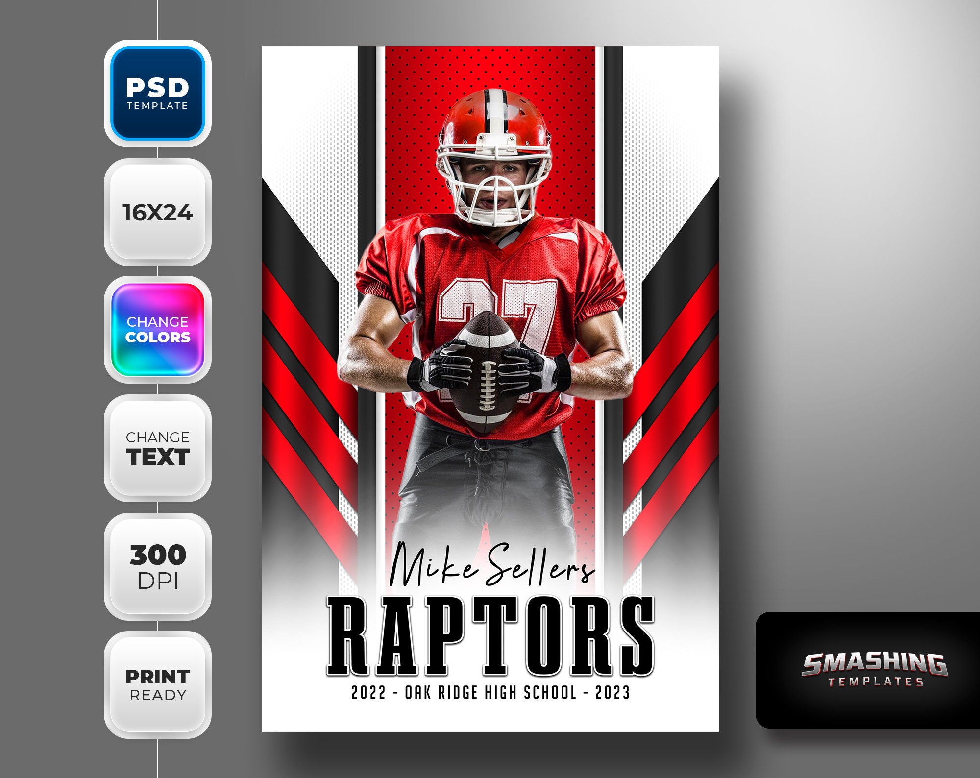 Player Banner Photo Template Multisport Template Etsy