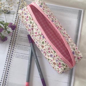 Pink Floral Pencil Case- Cute Pencil Case- Best Friends Gift- Pencil Pouch