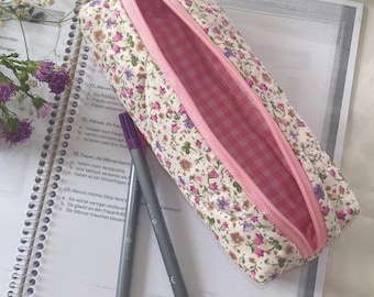 Pink Floral Pencil Case- Cute Pencil Case- Best Friends Gift- Pencil Pouch