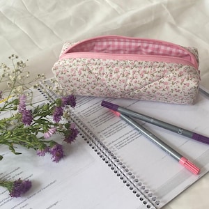 Pink Floral Pencil Case- Cute Pencil Case- Best Friends Gift- Pencil Pouch