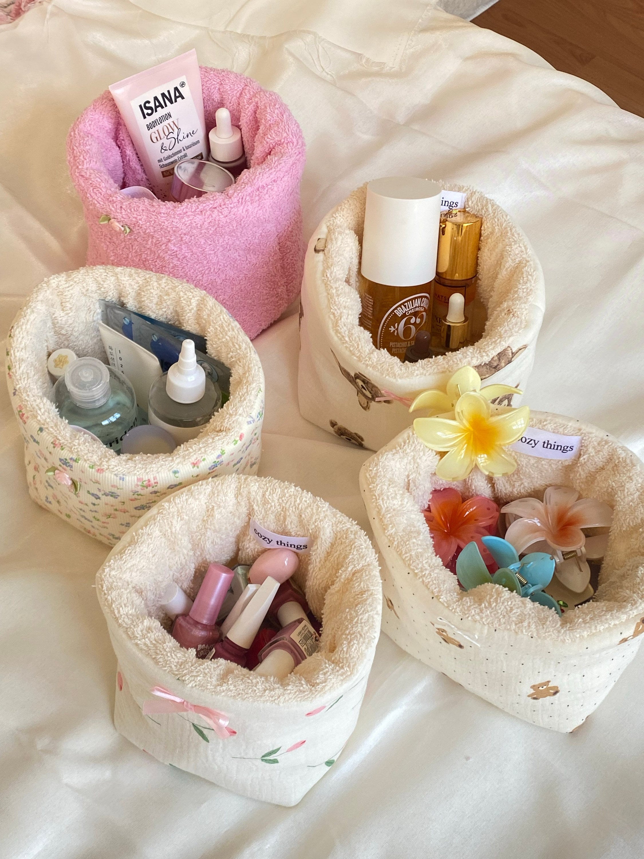 Makeup Organizers, Cute Organizer, Teddy Organizer, Floral Organizer, Pink Organizer