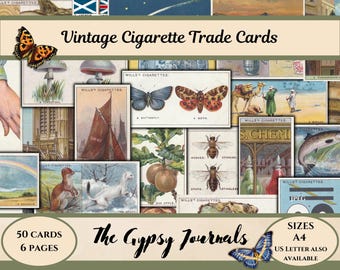 Vintage Cigarette Cards, Willis Did You Know Series 1 (Digital Kit)