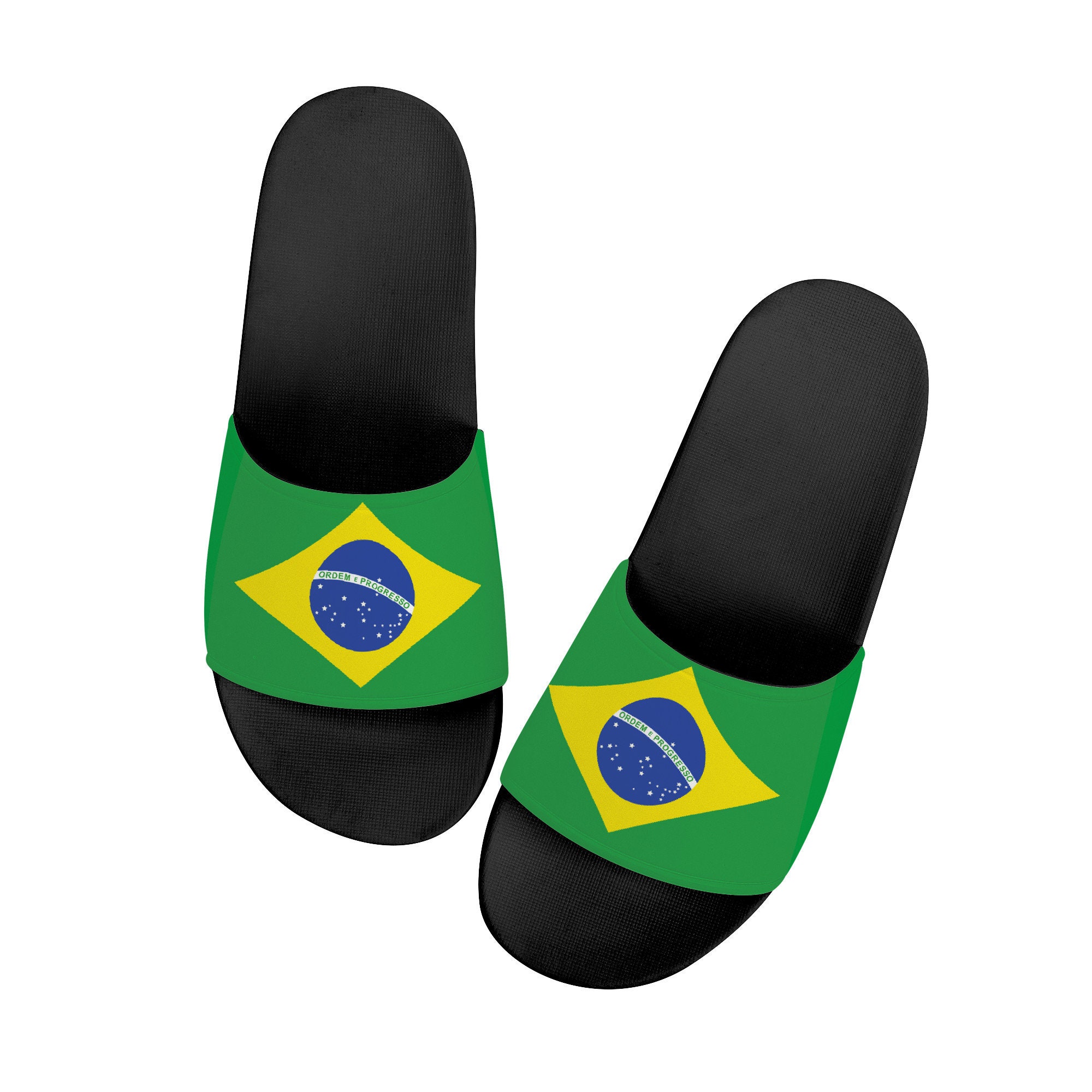 Bred vifte forskel Mærkelig Brazilian Flag Slide Slipper Sandal Brazilian Style Shoe Cute - Etsy