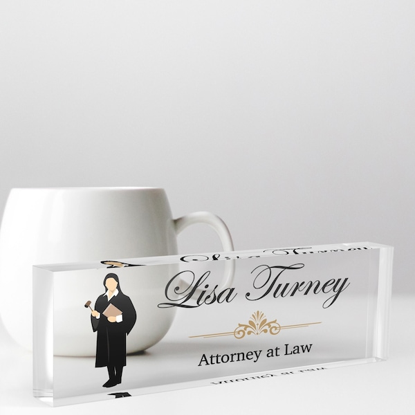 Judge Name Plate Etsy