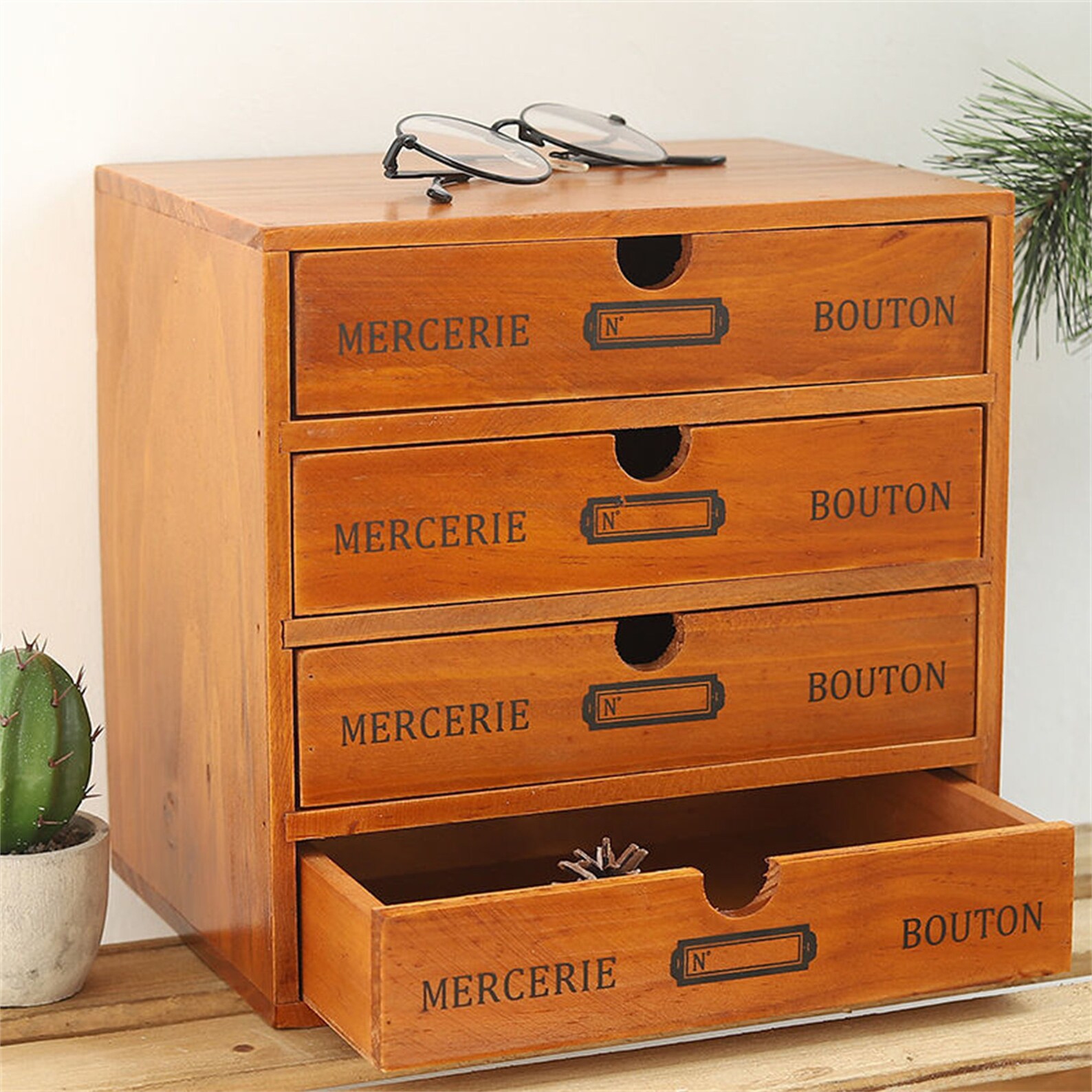 Wooden Desktop Drawer Storage Box Sundries Storage Box Etsy