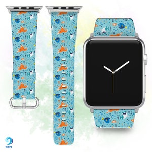 Dory Fish iWatch All series 1 2 3 4 5 6 7 8 9 band Disney Apple Watch Ultra 2 strap SE PU leather band Nemo iWatch band 38 40 42 44mm band