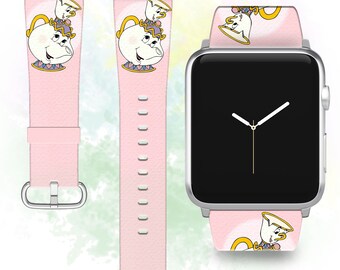 Beauty and the Beast Apple Watch Band, Chip & Mrs. Potts Design
