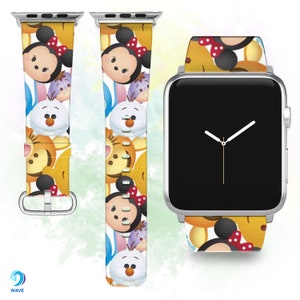 Disney World iWatch Alle Serien 10 9 8 7 6 5 4 3 2 1 Band Mickey Mouse Apple Watch Ultra 2 SE PU-Lederband iWatch Band 38 40 42 44 Band