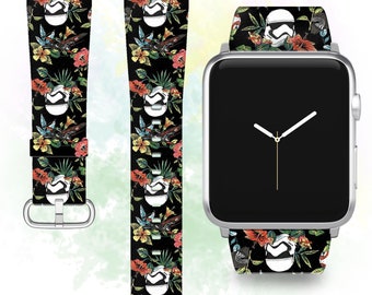 Stormtrooper Apple Watch All series 1 2 3 4 5 6 7 8 9 band Apple Watch Ultra 2 strap SE Star Wars iWatch band 38 40 42 44 band PU leather