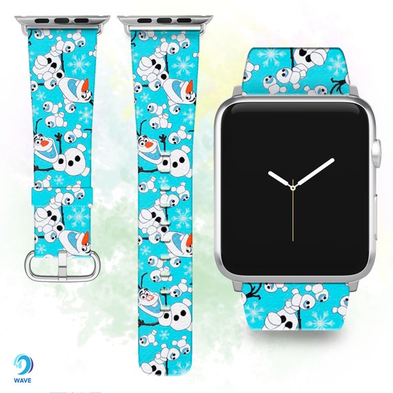 Olaf Iwatch All Series 1 2 3 4 5 6 7 8 9 Band Frozen Apple Watch Ultra 2 Band Disney Iwatch Band 38 40 42 44mm Band PU Leather SE Band Etsy